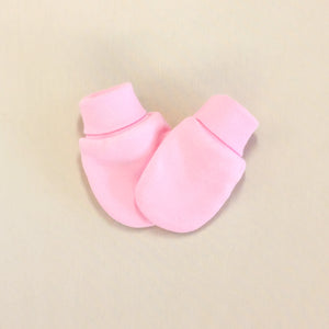 pink baby scratch mitten