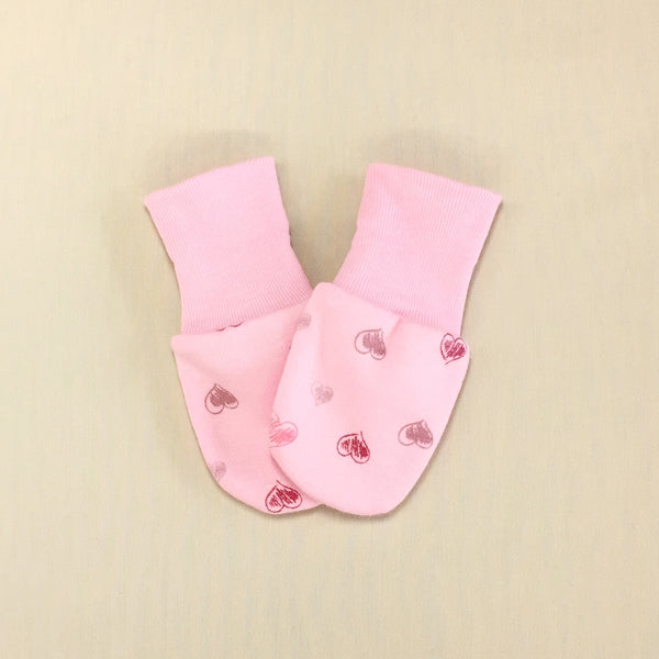 Baby Scratch Mittens Hearts Itty Bitty Baby Boutique