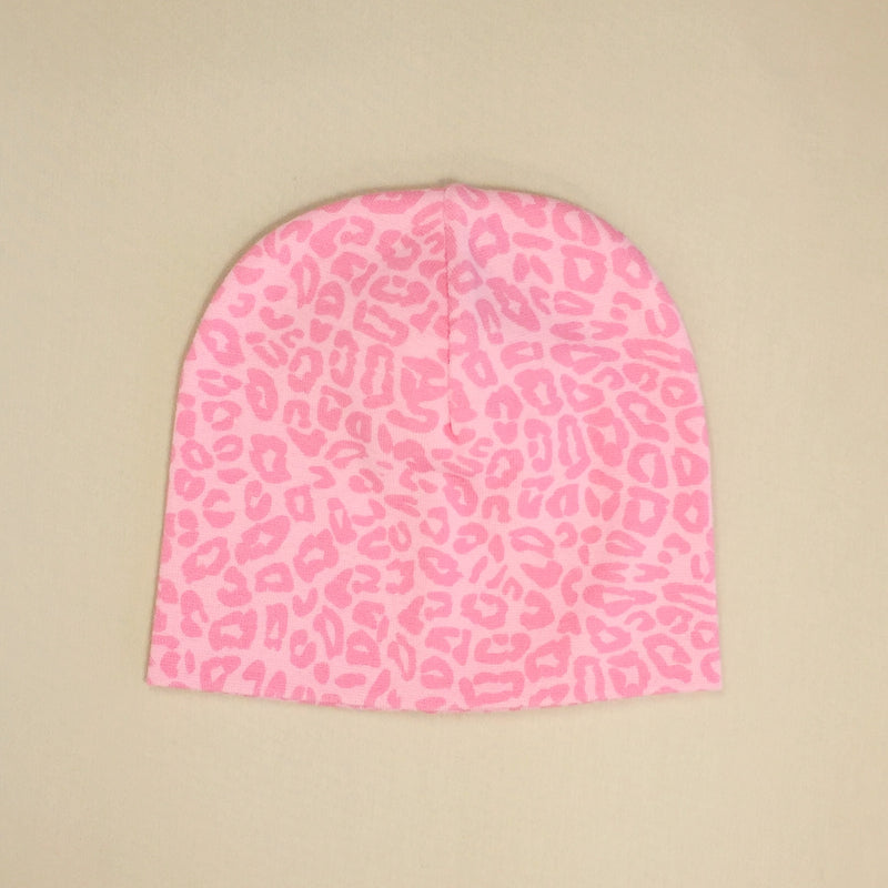 Pink Cheetah NICU Hat