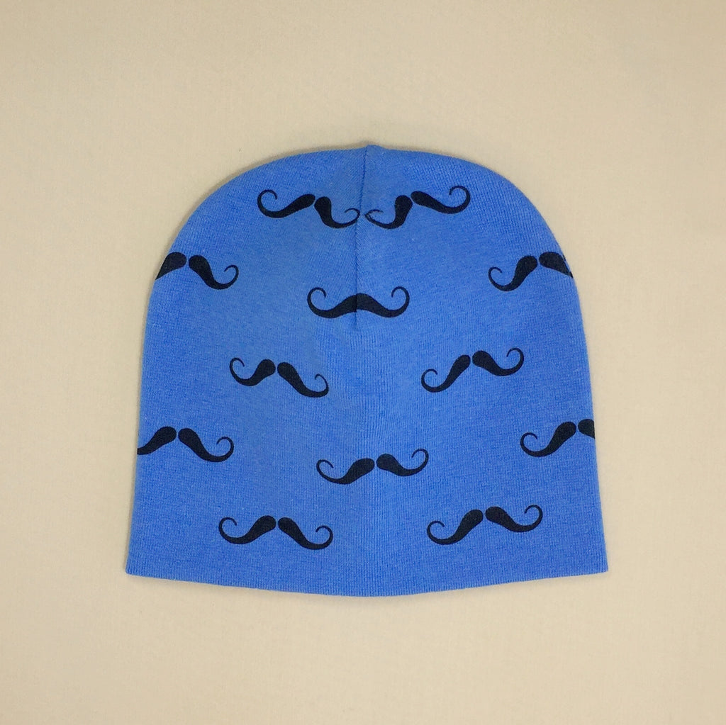 Moustache NICU Hat Deep Blue