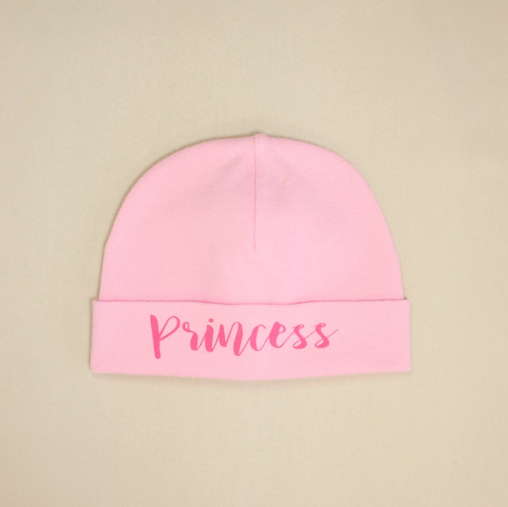 Princess printed baby brim hat preemie