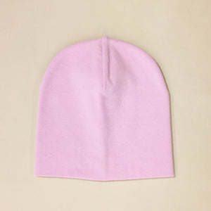 lilac cotton baby hat no brim
