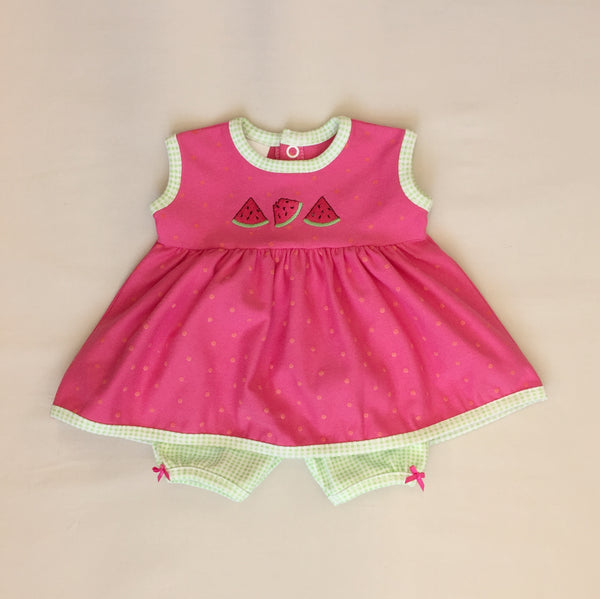 Watermelon Summer Dress Set Itty Bitty Baby Boutique