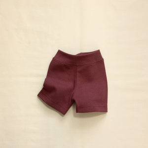 Minimalist Short Sleeve Tee + Shorts Set Crushed Berry