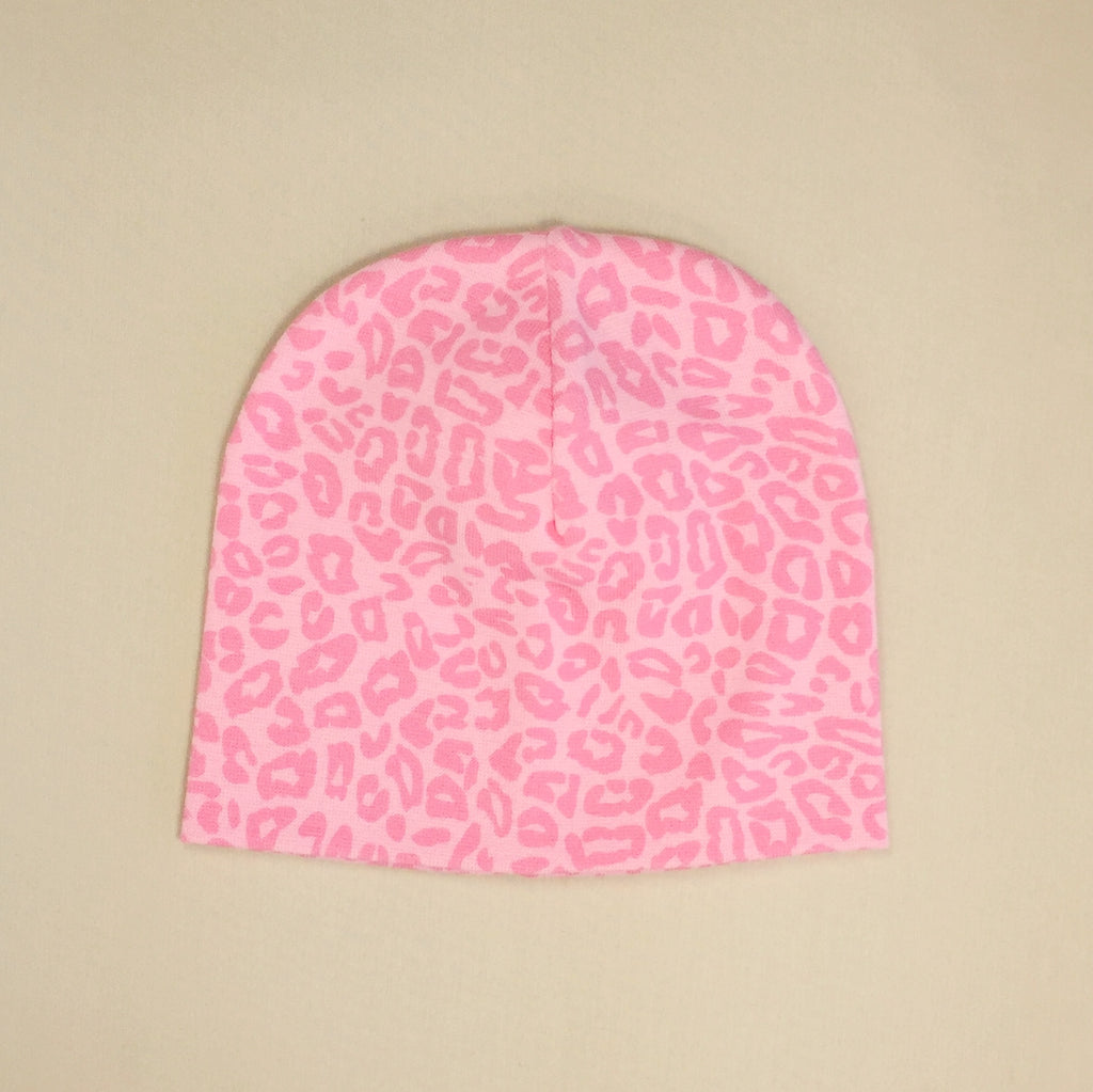 Pink Cheetah NICU Hat