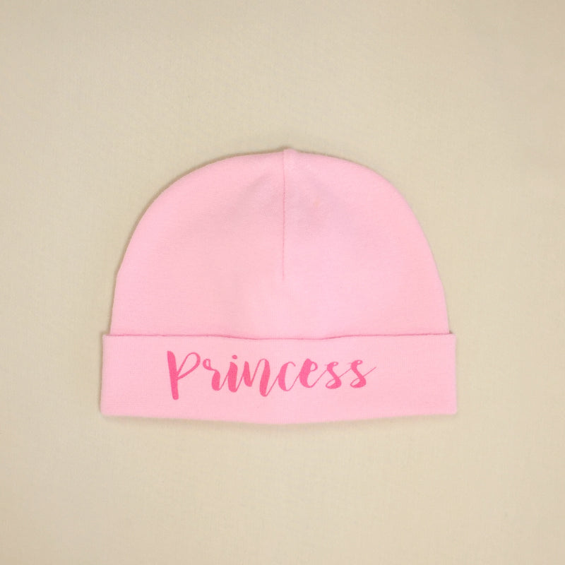 Princess printed baby brim hat preemie