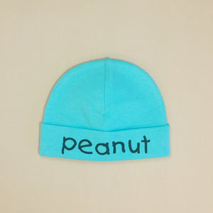 Peanut printed baby brim hat preemie