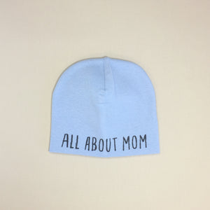 All About Mom Best Baby Beanie Blue Made in Canada