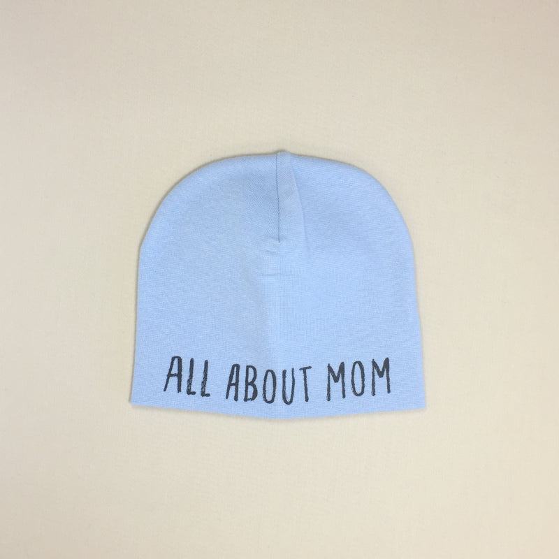 All About Mom Best Baby Beanie Blue Made in Canada
