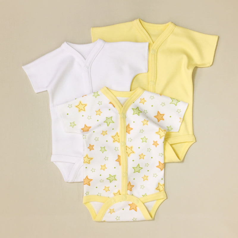 Twinkle snap front cotton baby bodysuits Made in Canada