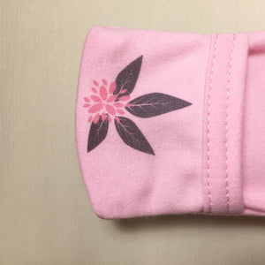 Pink koala wearable blanket summer cotton sleep sack fold over mitten cuff