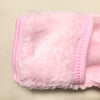pink plush sleep sack  fold over mitten cuff open