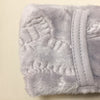 silver plush sleep sack fold over mitten cuff