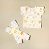 NICU Friendly white Twinkle leg warmers preemie baby infant clothing with Twinkle NICU t-shirt