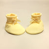 yellow cotton baby booties