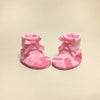 NICU Pink Camo cotton preemie baby booties socks