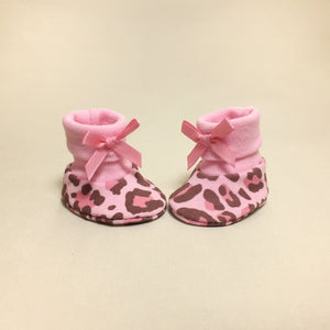 NICU Leopard cotton preemie baby booties socks