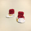 NICU Landing Zone Red cotton preemie baby booties socks