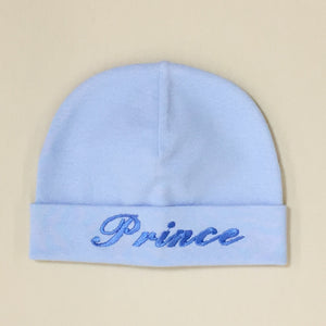 Prince embroidered baby hat in Blue Made in Canada