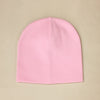 pink cotton baby hat no brim