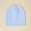 blue cotton baby hat no brim