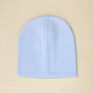 blue cotton baby hat no brim