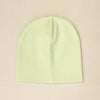 green cotton baby hat no brim