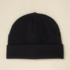 black cotton baby hat with brim