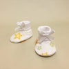 NICU Twinkle White cotton preemie baby booties socks