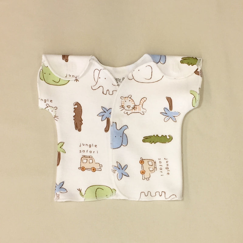 cotton NICU Friendly T shirt Best Preemie clothes Made in Canada by Itty Bitty Bab
