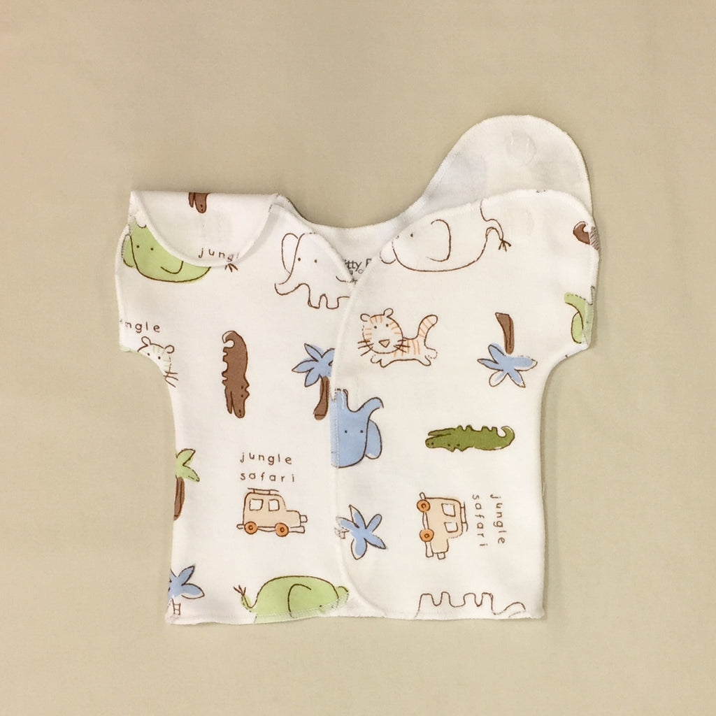 cotton NICU Friendly T shirt Best Preemie clothes Made in Canada by Itty Bitty Bab