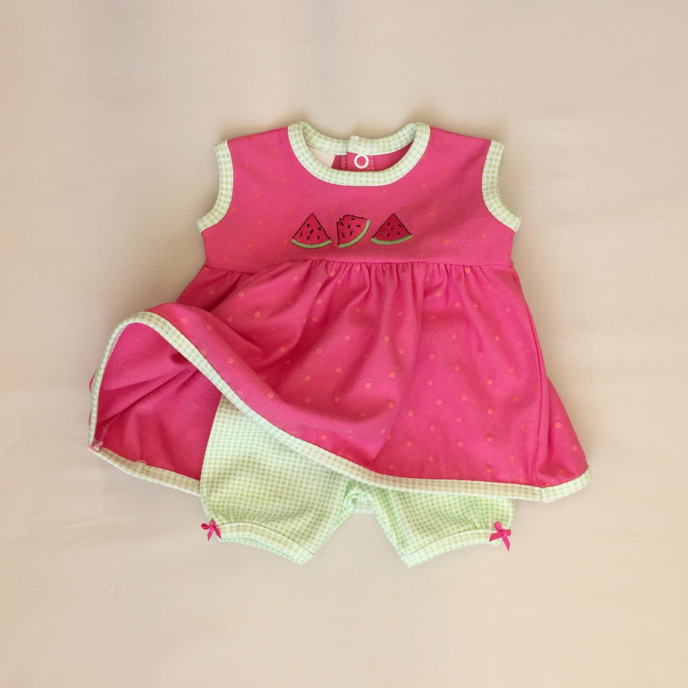 Watermelon Summer Dress Set Itty Bitty Baby Boutique