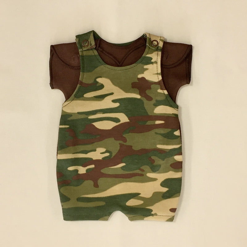 nicu adapted preemie baby overalls and shirt