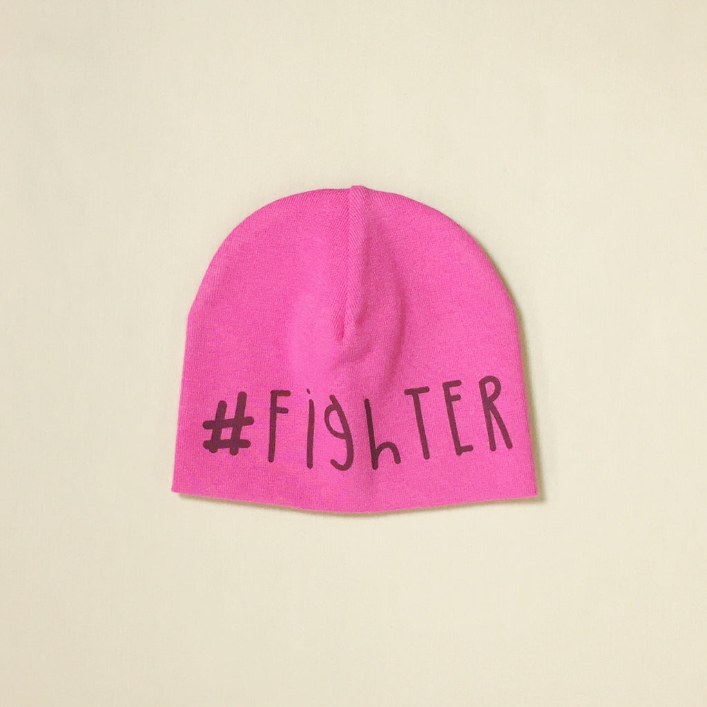 #fighter preemie baby graphic beanie NICU Approved